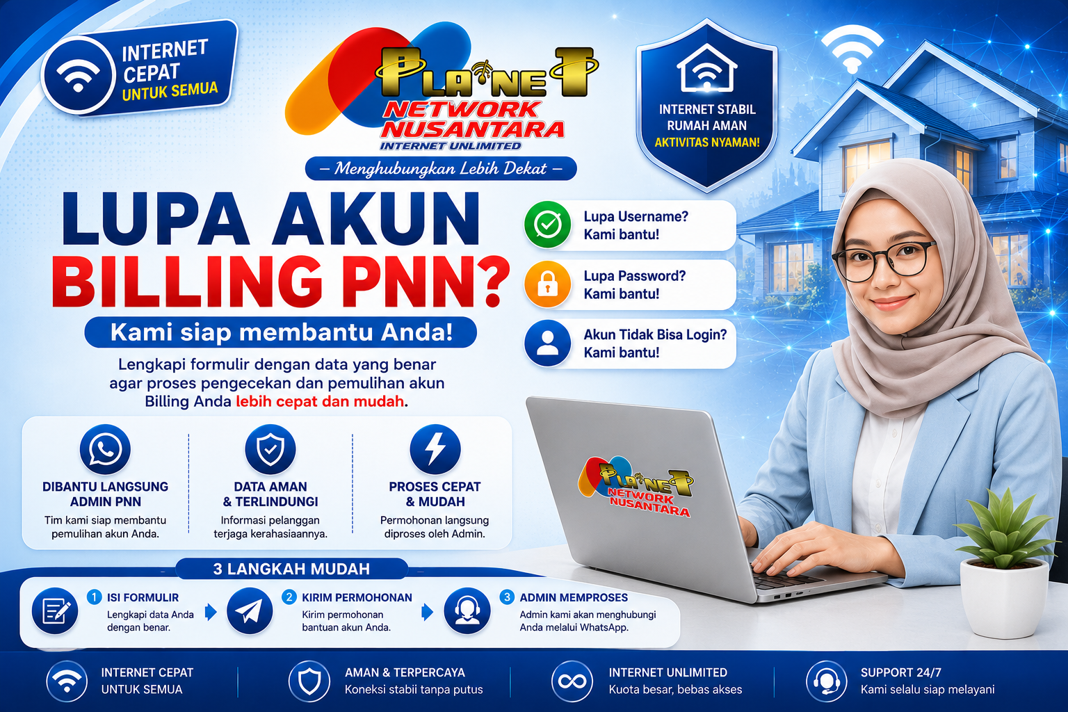 Lupa Akun Billing PNN